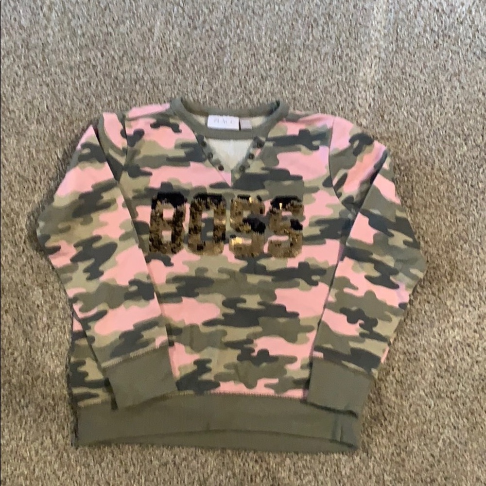 Place sweatshirt size 7/8 medium lightly worn